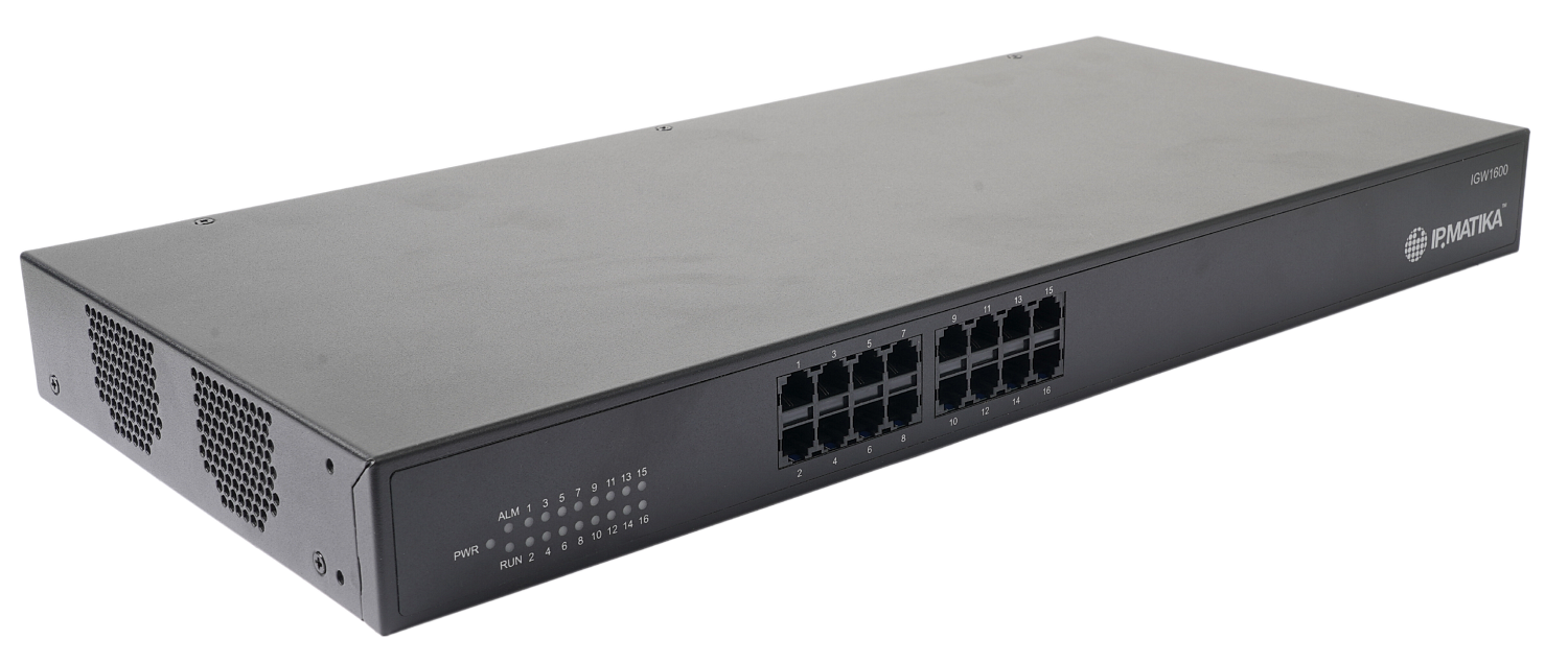 IPmatika IGW1600, VoIP-шлюз на 16 портов FXS